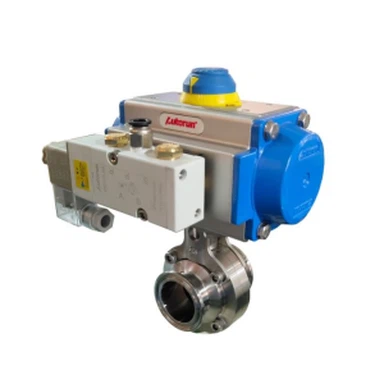 Pneumatic Sanitary 316L Butterfly Valve